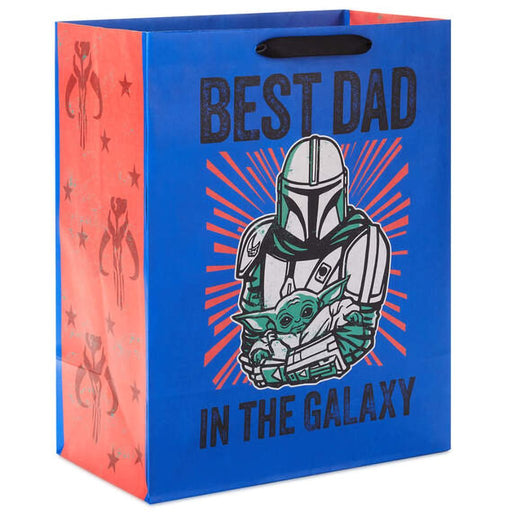 Hallmark : 13" Star Wars: The Mandalorian™ Best Dad in the Galaxy Large Father's Day Gift Bag - Hallmark : 13" Star Wars: The Mandalorian™ Best Dad in the Galaxy Large Father's Day Gift Bag