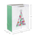 Hallmark : 13" Tinsel Tree on Cream Large Christmas Gift Bag - Hallmark : 13" Tinsel Tree on Cream Large Christmas Gift Bag