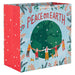 Hallmark : 15" Peace on Earth Extra - Deep Holiday Gift Bag - Hallmark : 15" Peace on Earth Extra - Deep Holiday Gift Bag