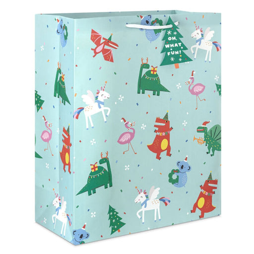 Hallmark : 15.5" Cool Christmas Characters Extra - Large Gift Bag - Hallmark : 15.5" Cool Christmas Characters Extra - Large Gift Bag