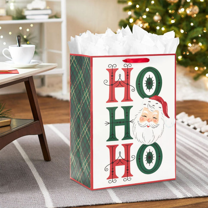 Hallmark : 20" Ho Ho Ho Santa Jumbo Christmas Gift Bag - Hallmark : 20" Ho Ho Ho Santa Jumbo Christmas Gift Bag