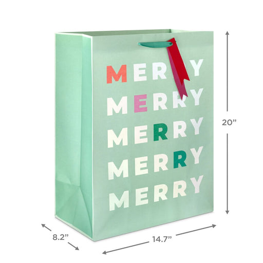 Hallmark : 20" Merry Merry Jumbo Christmas Gift Bag - Hallmark : 20" Merry Merry Jumbo Christmas Gift Bag