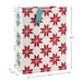 Hallmark : 20" Quilted Red Stars on White Jumbo Holiday Gift Bag - Hallmark : 20" Quilted Red Stars on White Jumbo Holiday Gift Bag