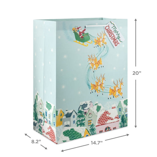 Hallmark : 20" Santa's Sleigh Jumbo Christmas Gift Bag - Hallmark : 20" Santa's Sleigh Jumbo Christmas Gift Bag