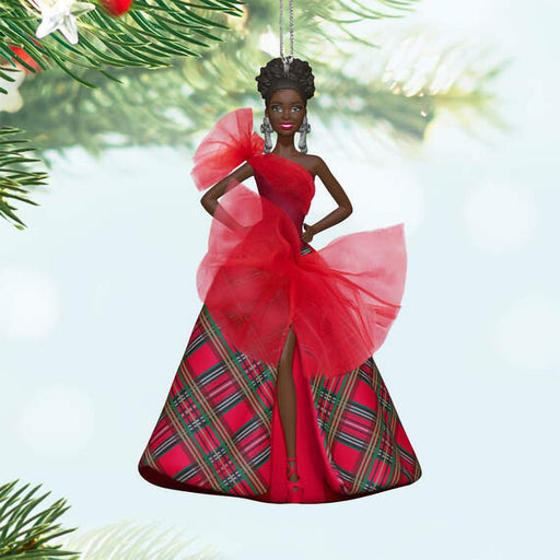 Hallmark : 2024 Keepsake Black Holiday Barbie™ Ornament (149) - Hallmark : 2024 Keepsake Black Holiday Barbie™ Ornament (149)