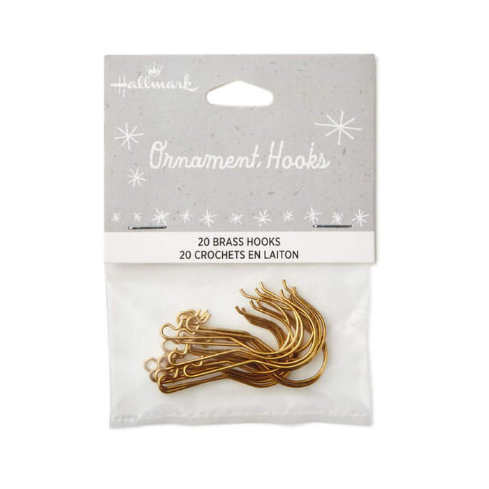 Hallmark : 2024 Keepsake Brass Ornament Hooks, Set of 20 (436) - Hallmark : 2024 Keepsake Brass Ornament Hooks, Set of 20 (436)