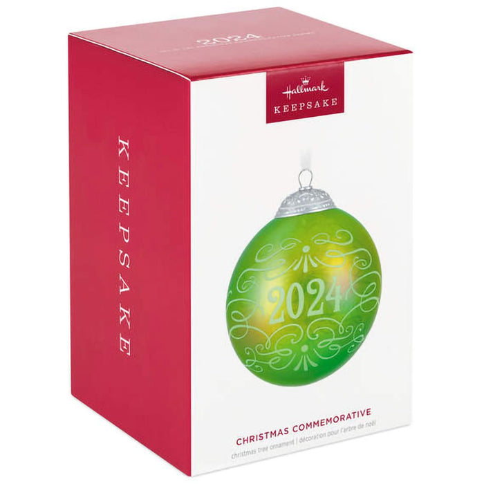 Hallmark : 2024 Keepsake Christmas Commemorative 2024 Glass Ball Ornament (61) - Hallmark : 2024 Keepsake Christmas Commemorative 2024 Glass Ball Ornament (61)