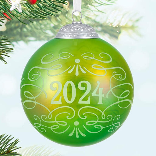 Hallmark : 2024 Keepsake Christmas Commemorative 2024 Glass Ball Ornament (61) - Hallmark : 2024 Keepsake Christmas Commemorative 2024 Glass Ball Ornament (61)