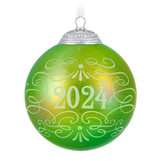 Hallmark : 2024 Keepsake Christmas Commemorative 2024 Glass Ball Ornament (61) - Hallmark : 2024 Keepsake Christmas Commemorative 2024 Glass Ball Ornament (61)