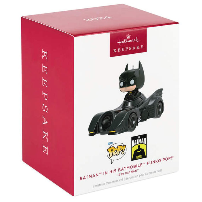 Hallmark : 2024 Keepsake DC™ 1989 Batman™ in His Batmobile™ Funko POP!® Ornament (36) - Hallmark : 2024 Keepsake DC™ 1989 Batman™ in His Batmobile™ Funko POP!® Ornament (36)