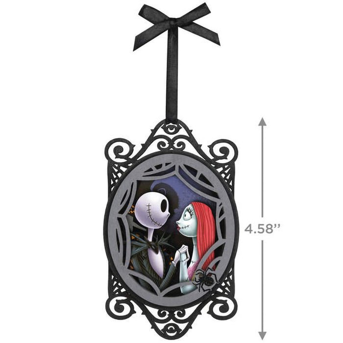 Hallmark : 2024 Keepsake Disney Tim Burton's The Nightmare Before Christmas Jack and Sally Papercraft Ornament (163) - Hallmark : 2024 Keepsake Disney Tim Burton's The Nightmare Before Christmas Jack and Sally Papercraft Ornament (163)