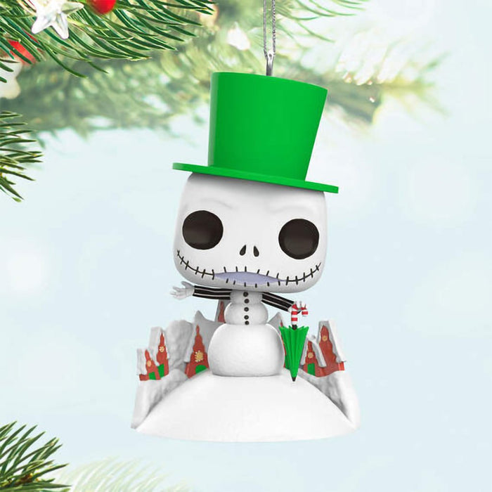 Hallmark : 2024 Keepsake Disney Tim Burton's The Nightmare Before Christmas Jack Skellington Snowman Funko POP!® Ornament (164) - Hallmark : 2024 Keepsake Disney Tim Burton's The Nightmare Before Christmas Jack Skellington Snowman Funko POP!® Ornament (164)