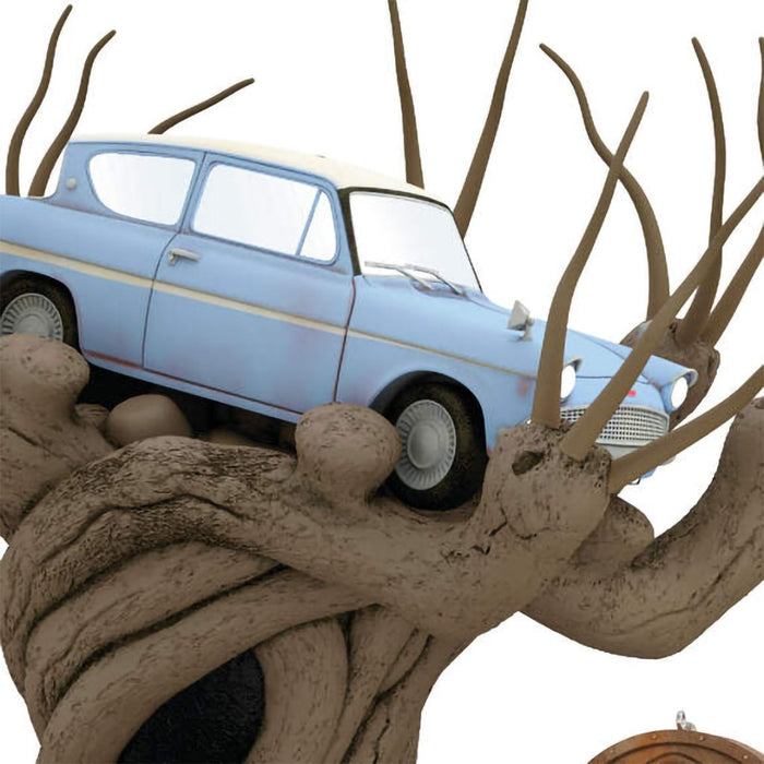 Hallmark : 2024 Keepsake Harry Potter and the Chamber of Secrets™ Collection Flying Ford Anglia in the Whomping Willow™ Tree Topper With Light and Sound (448) - Hallmark : 2024 Keepsake Harry Potter and the Chamber of Secrets™ Collection Flying Ford Anglia in the Whomping Willow™ Tree Topper With Light and Sound (448)