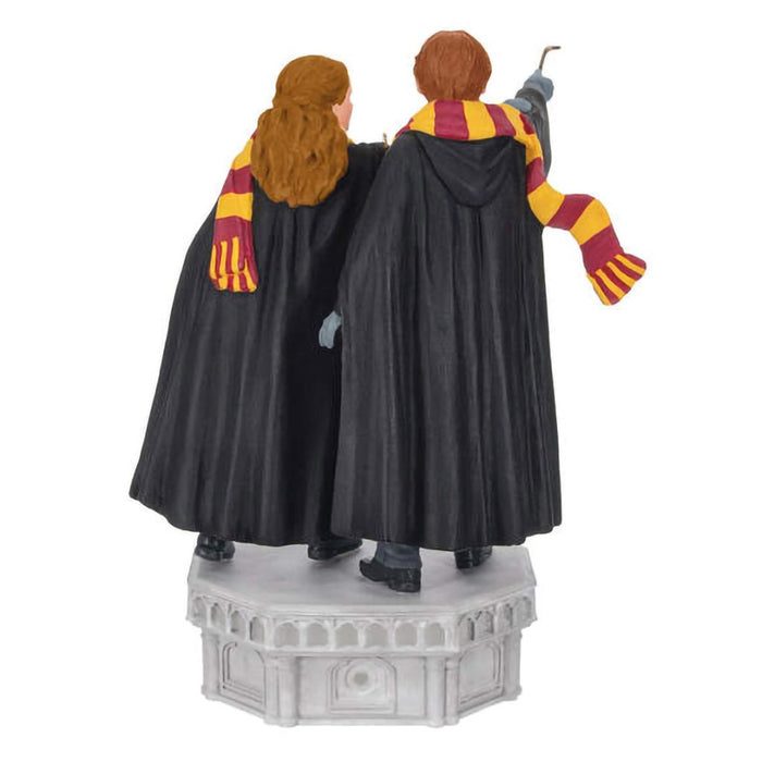 Hallmark : 2024 Keepsake Harry Potter and the Chamber of Secrets™ Collection Ron Weasley™ and Hermione Granger™ Ornament With Light and Sound (274) - Hallmark : 2024 Keepsake Harry Potter and the Chamber of Secrets™ Collection Ron Weasley™ and Hermione Granger™ Ornament With Light and Sound (274)