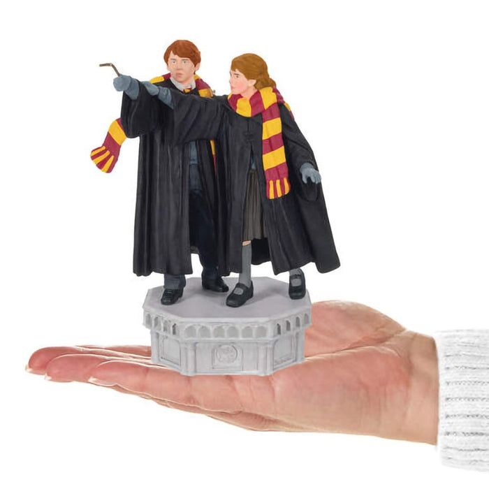 Hallmark : 2024 Keepsake Harry Potter and the Chamber of Secrets™ Collection Ron Weasley™ and Hermione Granger™ Ornament With Light and Sound (274) - Hallmark : 2024 Keepsake Harry Potter and the Chamber of Secrets™ Collection Ron Weasley™ and Hermione Granger™ Ornament With Light and Sound (274)