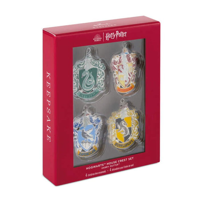 Hallmark : 2024 Keepsake Harry Potter™ Hogwarts™ House Crest Metal Ornaments, Set of 4 (146) - Hallmark : 2024 Keepsake Harry Potter™ Hogwarts™ House Crest Metal Ornaments, Set of 4 (146)