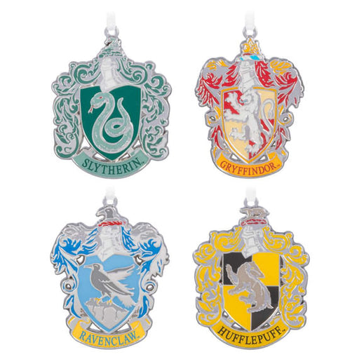 Hallmark : 2024 Keepsake Harry Potter™ Hogwarts™ House Crest Metal Ornaments, Set of 4 (146) - Hallmark : 2024 Keepsake Harry Potter™ Hogwarts™ House Crest Metal Ornaments, Set of 4 (146)