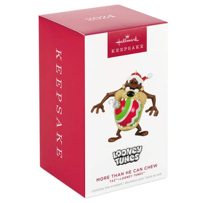 Hallmark : 2024 Keepsake Looney Tunes™ Taz™ More Than He Can Chew Ornament (207) - Hallmark : 2024 Keepsake Looney Tunes™ Taz™ More Than He Can Chew Ornament (207)