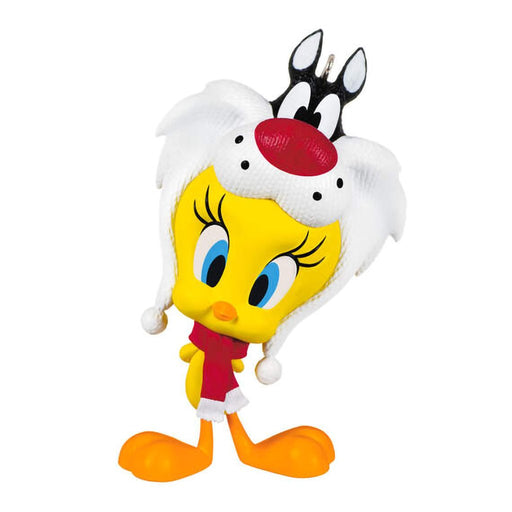 Hallmark : 2024 Keepsake Looney Tunes™ Tweety™ Puddy Tat Hat Ornament (257) - Hallmark : 2024 Keepsake Looney Tunes™ Tweety™ Puddy Tat Hat Ornament (257)