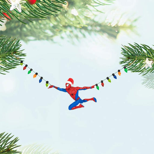 Hallmark : 2024 Keepsake Marvel Spider-Man Holidays in Full Swing Ornament (154) - Hallmark : 2024 Keepsake Marvel Spider-Man Holidays in Full Swing Ornament (154)