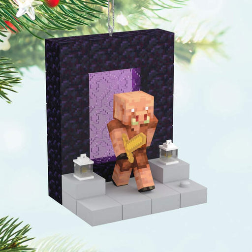 Hallmark : 2024 Keepsake Minecraft Nether Portal Ornament With Light (218) - Hallmark : 2024 Keepsake Minecraft Nether Portal Ornament With Light (218)