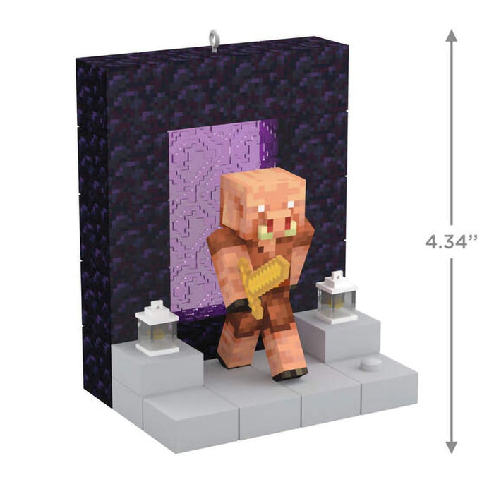 Hallmark : 2024 Keepsake Minecraft Nether Portal Ornament With Light (218) - Hallmark : 2024 Keepsake Minecraft Nether Portal Ornament With Light (218)