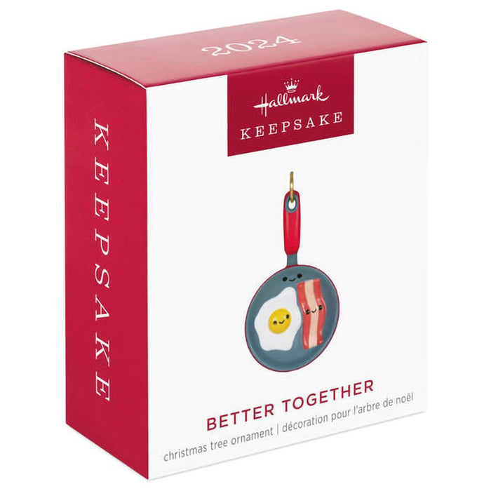 Hallmark : 2024 Keepsake Mini Better Together Bacon and Eggs Ornament, 1.38" (398) - Hallmark : 2024 Keepsake Mini Better Together Bacon and Eggs Ornament, 1.38" (398)