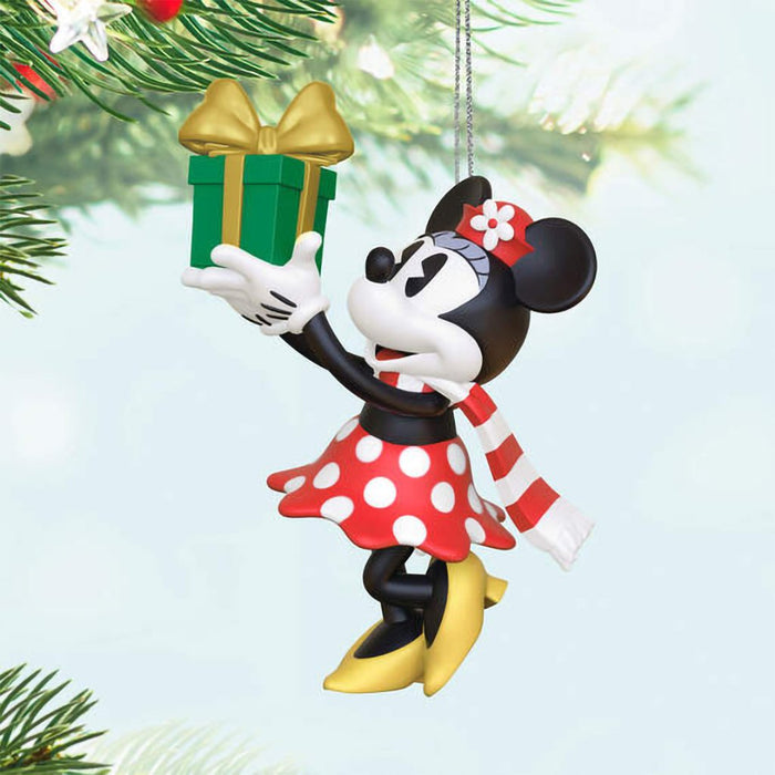 Hallmark : 2024 Keepsake Mini Disney Minnie Mouse Minnie's Special Delivery Ornament, 1.31" (418) - Hallmark : 2024 Keepsake Mini Disney Minnie Mouse Minnie's Special Delivery Ornament, 1.31" (418)