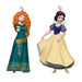 Hallmark : 2024 Keepsake Mini Disney Princess Merida and Snow White Ornaments, Set of 2 (414) - Hallmark : 2024 Keepsake Mini Disney Princess Merida and Snow White Ornaments, Set of 2 (414)