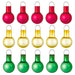 Hallmark : 2024 Keepsake Mini Festive Red, Gold and Green Glass Ornaments, Set of 15 (107) - Hallmark : 2024 Keepsake Mini Festive Red, Gold and Green Glass Ornaments, Set of 15 (107)