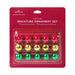 Hallmark : 2024 Keepsake Mini Festive Red, Gold and Green Glass Ornaments, Set of 15 (107) - Hallmark : 2024 Keepsake Mini Festive Red, Gold and Green Glass Ornaments, Set of 15 (107)