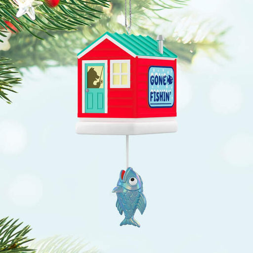 Hallmark : 2024 Keepsake Mini Fishing for Fun Ornament With Light, 1.39" (407) - Hallmark : 2024 Keepsake Mini Fishing for Fun Ornament With Light, 1.39" (407)