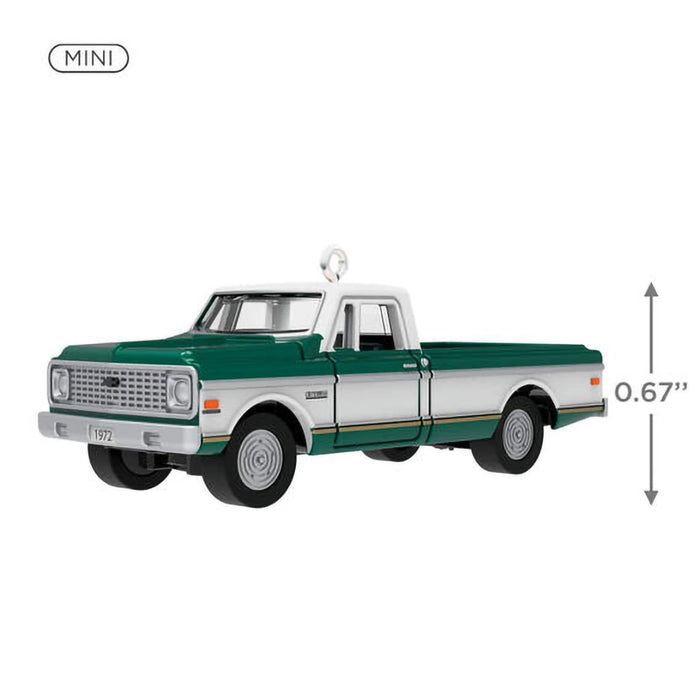 Hallmark : 2024 Keepsake Mini Lil' American Trucks 1972 Chevrolet® Cheyenne™ Super 2024 Metal Ornament, 0.67" (393) - Hallmark : 2024 Keepsake Mini Lil' American Trucks 1972 Chevrolet® Cheyenne™ Super 2024 Metal Ornament, 0.67" (393)