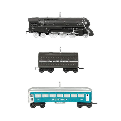 Hallmark : 2024 Keepsake Mini Lionel® 221 Steam Locomotive and Tender With 2431 Observation Car Ornaments, Set of 3 (412) - Hallmark : 2024 Keepsake Mini Lionel® 221 Steam Locomotive and Tender With 2431 Observation Car Ornaments, Set of 3 (412)