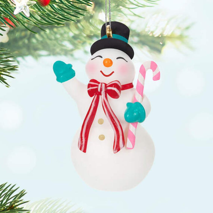 Hallmark : 2024 Keepsake Mini Nostalgic Snowman Ornament, 1.45" (421) - Hallmark : 2024 Keepsake Mini Nostalgic Snowman Ornament, 1.45" (421)