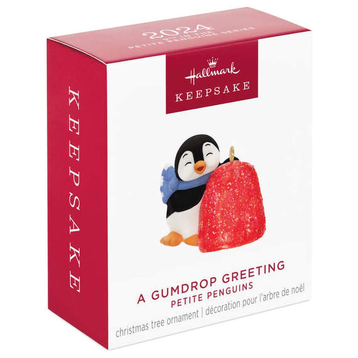 Hallmark : 2024 Keepsake Mini Petite Penguins A Gumdrop Greeting Ornament, 0.86" (394) - Hallmark : 2024 Keepsake Mini Petite Penguins A Gumdrop Greeting Ornament, 0.86" (394)