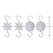 Hallmark : 2024 Keepsake Mini Star Metal Ornament Hooks, Set of 4 (439) - Hallmark : 2024 Keepsake Mini Star Metal Ornament Hooks, Set of 4 (439)