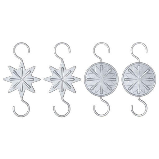 Hallmark : 2024 Keepsake Mini Star Metal Ornament Hooks, Set of 4 (439) - Hallmark : 2024 Keepsake Mini Star Metal Ornament Hooks, Set of 4 (439)