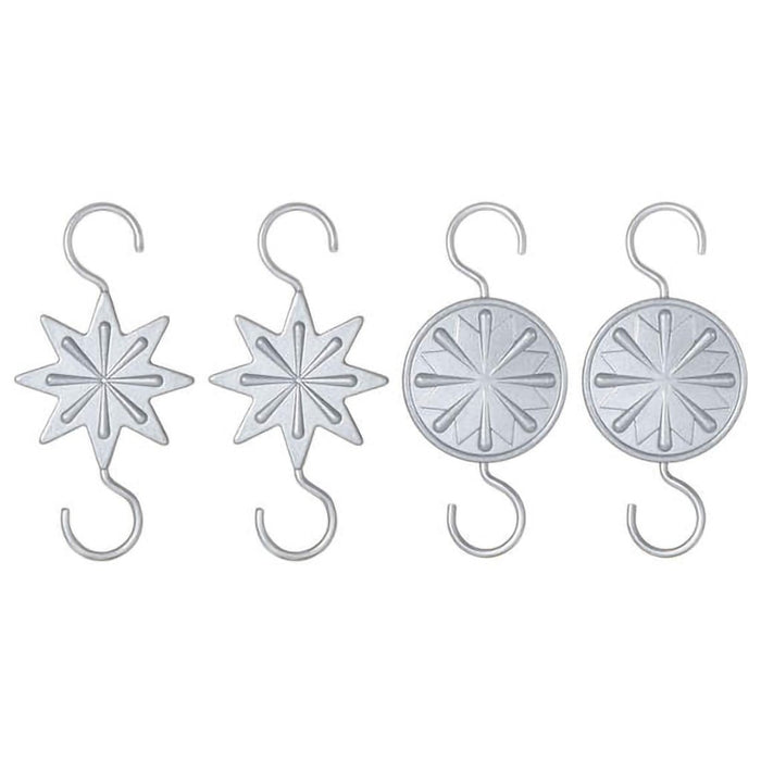 Hallmark : 2024 Keepsake Mini Star Metal Ornament Hooks, Set of 4 (439) - Hallmark : 2024 Keepsake Mini Star Metal Ornament Hooks, Set of 4 (439)