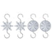 Hallmark : 2024 Keepsake Mini Star Metal Ornament Hooks, Set of 4 (439) - Hallmark : 2024 Keepsake Mini Star Metal Ornament Hooks, Set of 4 (439)