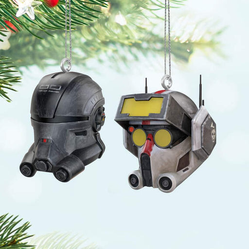 Hallmark : 2024 Keepsake Mini Star Wars: The Bad Batch™ Echo™ and Tech™ Ornaments, Set of 2 (405) - Hallmark : 2024 Keepsake Mini Star Wars: The Bad Batch™ Echo™ and Tech™ Ornaments, Set of 2 (405)