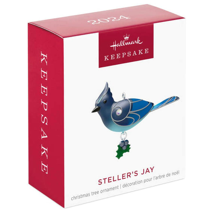 Hallmark : 2024 Keepsake Mini Steller's Jay Ornament, 0.78" (428) - Hallmark : 2024 Keepsake Mini Steller's Jay Ornament, 0.78" (428)