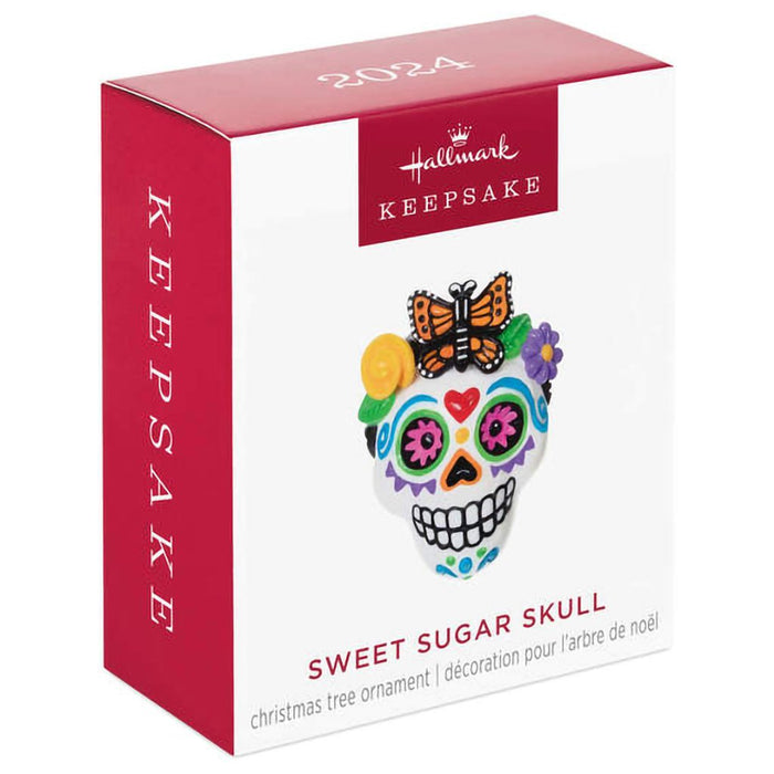 Hallmark : 2024 Keepsake Mini Sweet Sugar Skull Ornament, 1.37" (324) - Hallmark : 2024 Keepsake Mini Sweet Sugar Skull Ornament, 1.37" (324)