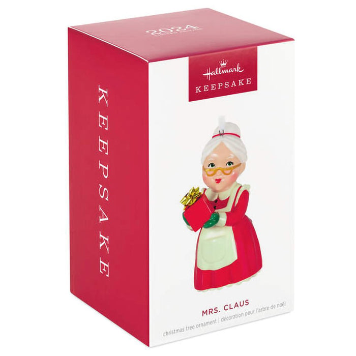 Hallmark : 2024 Keepsake Mrs. Claus Porcelain Ornament - Limited Quantity - Hallmark : 2024 Keepsake Mrs. Claus Porcelain Ornament - Limited Quantity