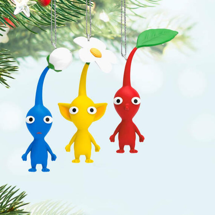 Hallmark : 2024 Keepsake Nintendo Pikmin™ Red, Yellow, and Blue Pikmin Ornaments, Set of 3 (264) - Hallmark : 2024 Keepsake Nintendo Pikmin™ Red, Yellow, and Blue Pikmin Ornaments, Set of 3 (264)