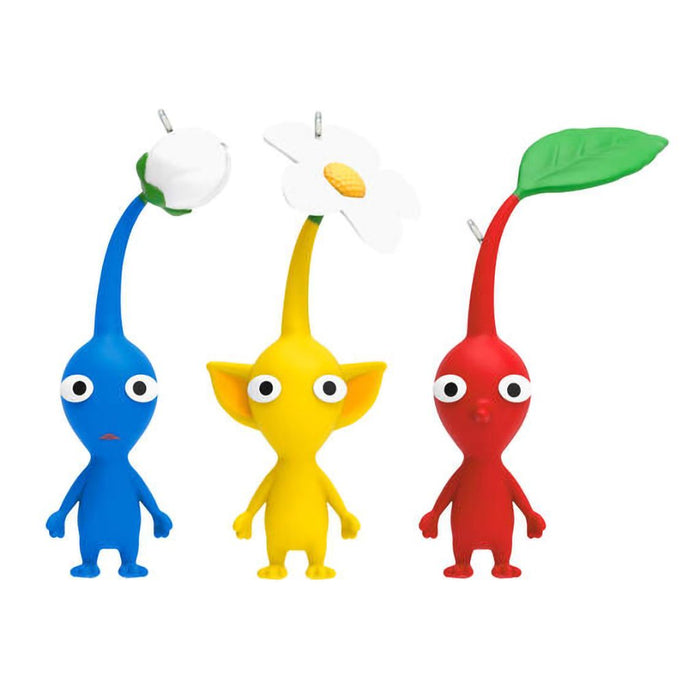 Hallmark : 2024 Keepsake Nintendo Pikmin™ Red, Yellow, and Blue Pikmin Ornaments, Set of 3 (264) - Hallmark : 2024 Keepsake Nintendo Pikmin™ Red, Yellow, and Blue Pikmin Ornaments, Set of 3 (264)