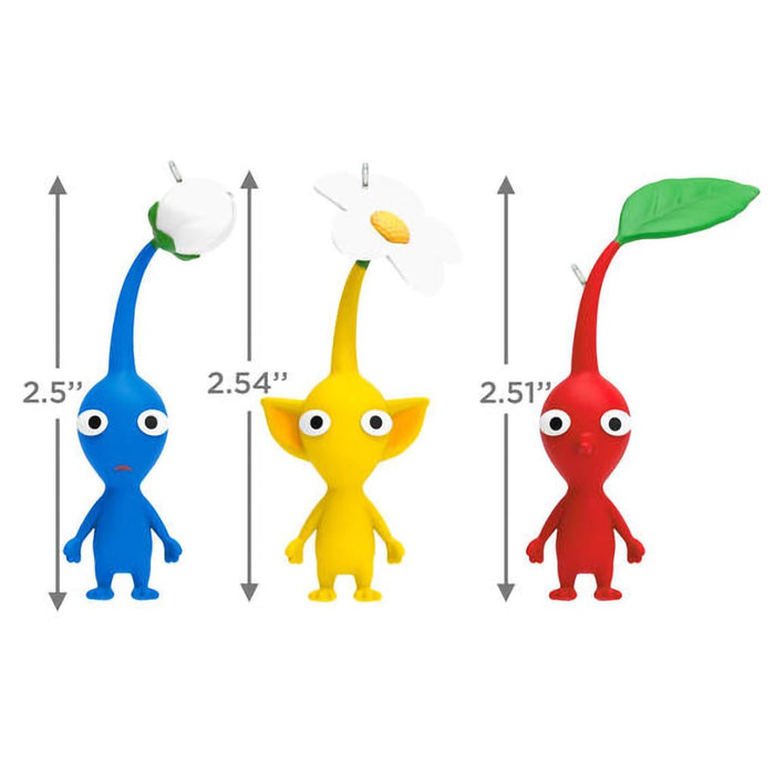 Hallmark : 2024 Keepsake Nintendo Pikmin™ Red, Yellow, and Blue Pikmin Ornaments, Set of 3 (264) - Hallmark : 2024 Keepsake Nintendo Pikmin™ Red, Yellow, and Blue Pikmin Ornaments, Set of 3 (264)