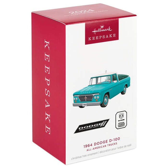 Hallmark : 2024 Keepsake Ornament All-American Trucks 1964 Dodge D-100 2024 Metal (1) - Hallmark : 2024 Keepsake Ornament All-American Trucks 1964 Dodge D-100 2024 Metal (1)