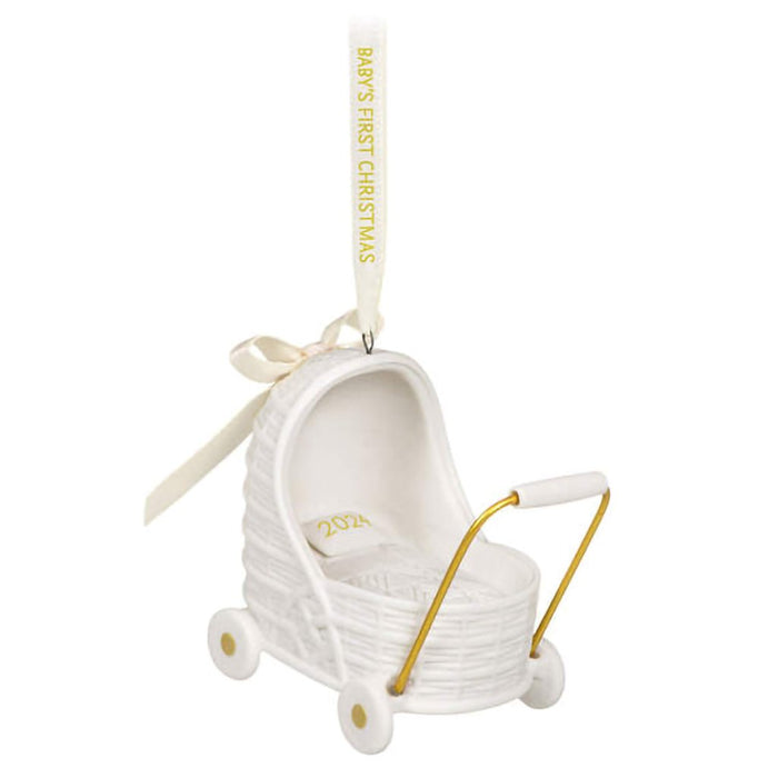 Hallmark : 2024 Keepsake Ornament Baby's First Christmas Pram 2024 Porcelain Ornament (28) - Hallmark : 2024 Keepsake Ornament Baby's First Christmas Pram 2024 Porcelain Ornament (28)