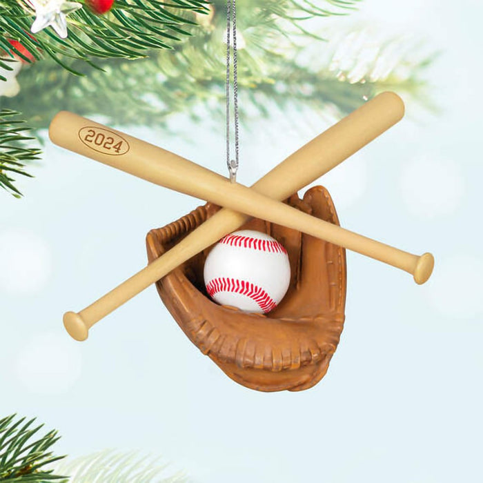 Hallmark : 2024 Keepsake Ornament Baseball Star (33) - Hallmark : 2024 Keepsake Ornament Baseball Star (33)